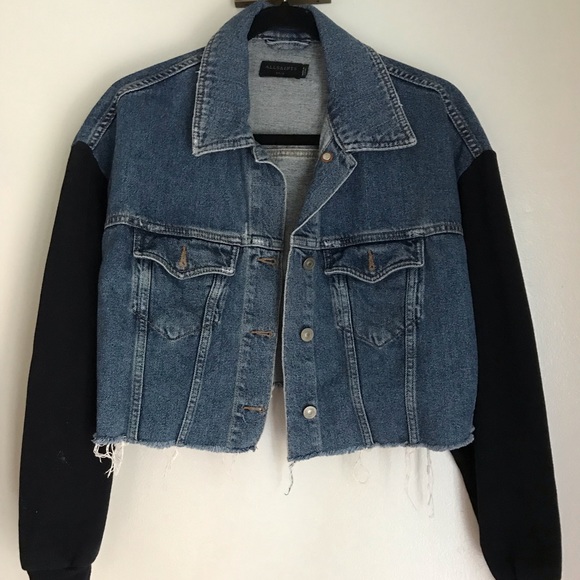 all saints anders denim jacket